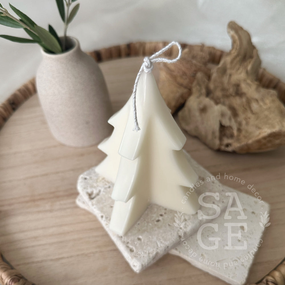 Geometric Christmas Tree Candle