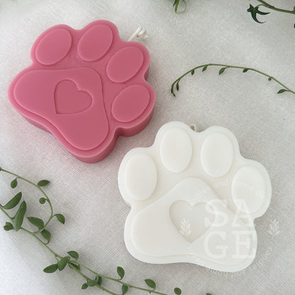 Paw print Candle